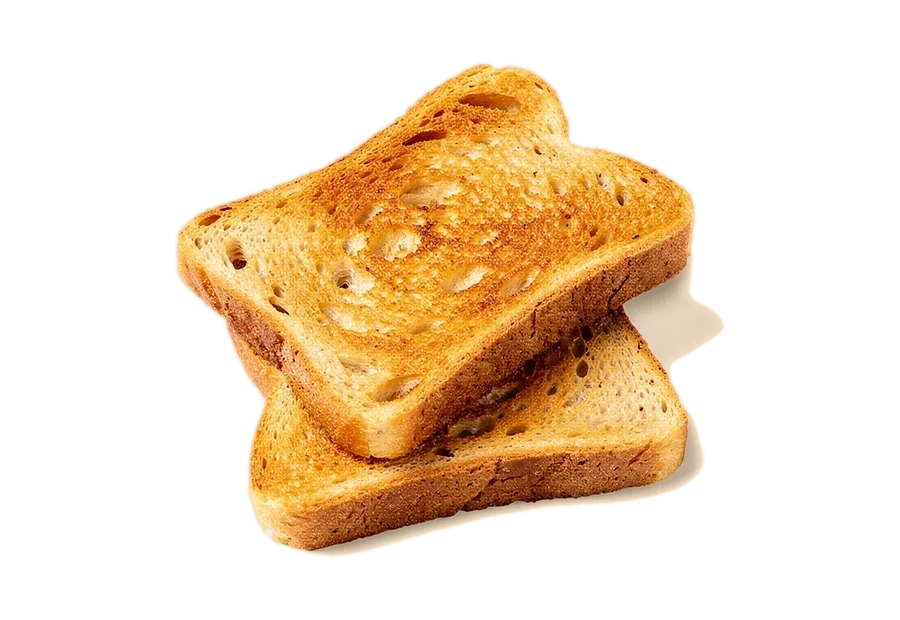 Slices of toast.